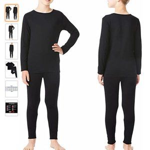 32 degrees toddler base layer set in Black XS 4T-5T